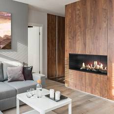 Fireplaces Kratki Gas Fireplace Leo 100 Front Facing Natural Gas FI 100 150 9 kW