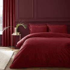 Red Bed Linen Catherine Lansfield Kingsley Duvet Cover Red (260x220cm)