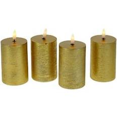WERNS 3D Flame Gold LED-ljus 10cm 4st