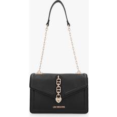 Love Moschino Crossbody Bags Love Moschino Link Logo Nero Shoulder Bag Size: One Size, Colour: Bke