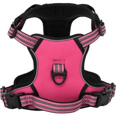 VidaXL Hunde - Hundehalsbånd & -Seler Kæledyr vidaXL Dog Harness Adjustable Pink L