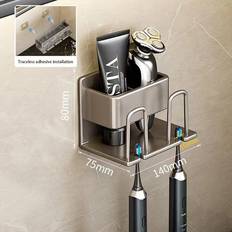 Bathroom Interior & Storage sale Wall Mounted Toothbrush Holder Aluminium Alloy