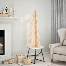 Bois Sapins de Noël vidaXL Wooden 112 cm Solid Wood Pine Christmas Tree