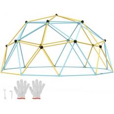 Klättergrepp barn VEVOR klätterdome, 12FT Geometric Dome Climber Play Center för barn 3 till 10 år gamla, Jungle Gym stöder 750 LBS och enkel montering, med klättergrepp, lekutrustning utomhus för barn