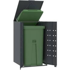 VidaXL Hyndeopbevaring & Havemøbelovertræk vidaXL Mülltonnenbox für 1 Tonne 69 x 79 x 117 cm - Anthrazit
