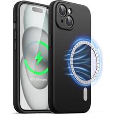 JeTech Magnetic Silicone Case for iPhone 15