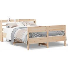 vidaXL Bed Frame 140x200 cm Solid Wood Pine