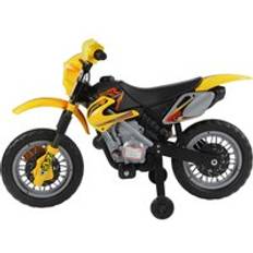 Metallo Veicoli Elettrici Homcom Kids Electric Motorbike 6V, Yellow