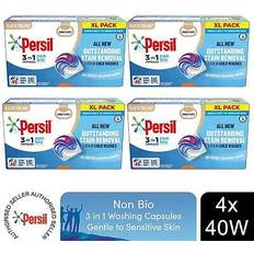 Cleaning Equipment & Cleaning Agents Persil 3 In 1 Non Bio Washing Capsules 40W - 4 Pack