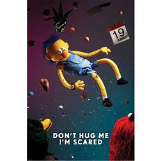 Black Posters Don't Hug Me I'm Scared Falling 0.1cm x 91.5cm x 61cm Poster