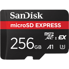 U3 - microSD Speichermedium SanDisk Express microSD Card 128GB 880MB/s Read (microSDXC, 128 GB, U3, UHS-I) Speicherkarte, Schwarz