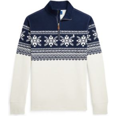 Sweatshirts Big Boys Snowflake Double-Knit Pullover Sweatshirt - Andres Geometric Navy