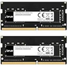 LEXAR SODIMM DDR4 RAM 16 GB kit (2 x 16 GB) 3200 MHz DRAM, 260-pin DDR4 SODIMM laptopminne, högpresterande SO-DIMM, PC bärbar dator datorminne (LD4S16G32C22ST-BGD)