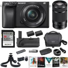 Sony Mirrorless Cameras Sony a6400 Mirrorless Digital Camera (Black) with 16-50mm and 55-210mm Lenses Ultimate Bundle