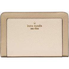 Lena Colorblock Medium Compact Bifold Wallet - Light Sand Multi