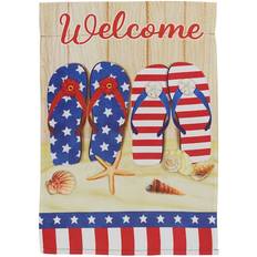 Flags & Accessories Northlight Welcome Stars and Stripes Garden Flag 18" x 12.5" - Blue