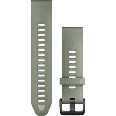 Green Smartwatch Strap Garmin QuickFit 20 Silicone Strap