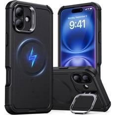 Cyber Armor Cover Kickstand HaloLock MagSafe iPhone 16 Black