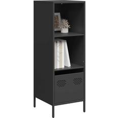 Stål - Svarta Sideboards vidaXL Högskåp Svart 35 x 39 x 103,5 cm Sideboard