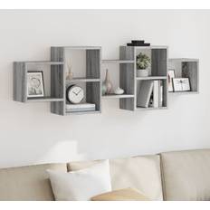 VidaXL Wall Shelves vidaXL Grey Sonoma 129 x 18 x 42 cm Wall Shelf