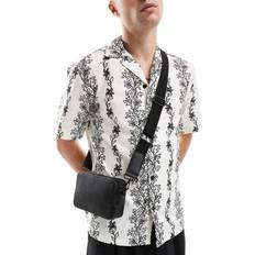 ASOS DESIGN Faux Leather Cross Body Camera Bag - Black