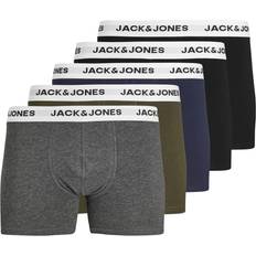 Boxer - Coton Sous-vêtements pour hommes Jack & Jones Basic Boxer Shorts 5-pack - Grey/Forest Night