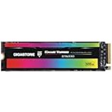 Gigastone M.2 SSD 500 GB PCIe 3.0 NVMe SSD interna spel Solid State-hårddiskar uppgradering PC laptop lagring hög hastighetssvar för spelare grafisk design skapare IT Pros PCIe Gen3x4 upp till 3 000