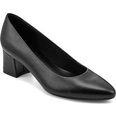 Syntetisk Loafers Easy Spirit Devitt Slip-On Casual Flats - Black Leather