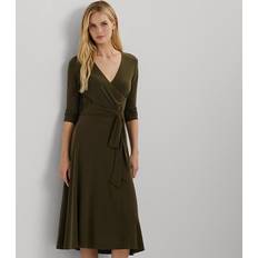 Men - XL Dresses Surplice Jersey Dress - Botanic Green