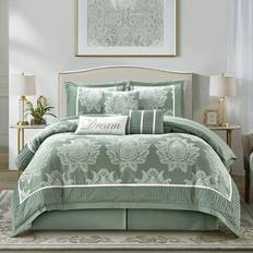 Textiles Nanshing 7pc King Therese Comforter Set - Sage Green Bed Linen Green (269.2x223.5cm)