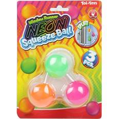 Billig Fidgetlegetøj Toi Toys Window Crawlers Squeeze Balls Neon (4cm)