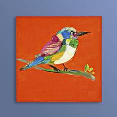 WERNS Painting Birdy Red Framed Art 30x30cm