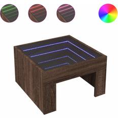 vidaXL with Infinity LED 50 x 50 x 30 cm Coffee Table