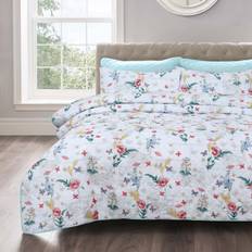 Multicoloured Bedspreads Velosso Sacramento Floral Set King Size Bedspread Multicolour