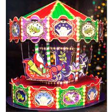 Caltime Large 3D Advent Calendar Revolving Carousel Kit Christmas Advent Calendar Gift