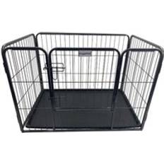 Pets Hugglepets Heavy Duty 4 Sided Whelping Cage - Large - Black