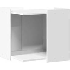 vidaXL Cat Litter Box Enclosure 53 x 53 x 51 cm - White