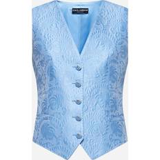 Azul Corsés Floral Jacquard Waistcoat 2686 - Light Blue