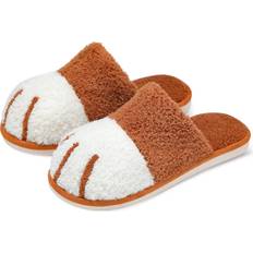 9-12M - Girls Knitted Sweaters Children's Clothing Toddler Cat Slippers - Caramel