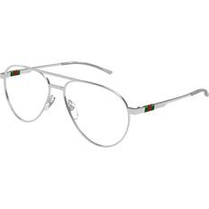Briller & Læsebriller Gucci GG1679O 001 Mænd Silver Silver 56mm