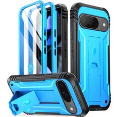 Case for google pixel 9 9 pro built-in screen kickstand rugged shockproof blue