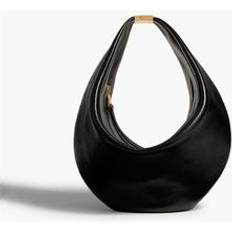 Bags Khaite Small Olivia Hobo With Hardware In Black Crackle Patent Leather