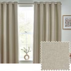 Furn Dawn 100% Blackout Thermal Eyelet Curtains 168 x 183 cm