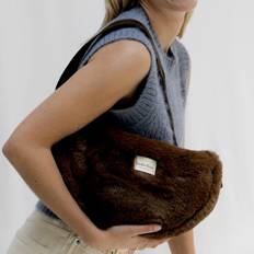 Faux Fur Bags Studio Noos Faux Fur Cross Body Bag (Brown)