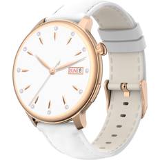 INF Stegräknare Smartwatches INF Smartwatch Herzfrequenz Blutdruck und Blutsauerstoff Weiß