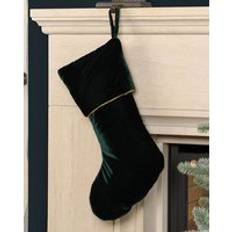 Dibor Set of 4 Green Knightsbridge Velvet Decoration Stocking