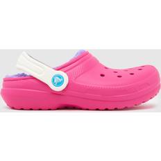 Children's Shoes Crocs Classic Lined Clog Girls Junior Sandals - Pink