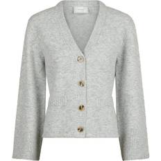 Neo Noir Pixie Knit Cardigan - Light Grey Melange