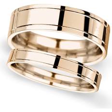 Goldsmiths D Shape Standard Wedding Ring - Rose Gold