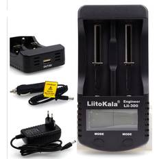 LiitoKala Liitokala lii -500 300 s1 nimh batterilader,3.7v 18650 18350 18500 17500 10440 26650 1.2v aa aaa 5 v utgang lcd-lader